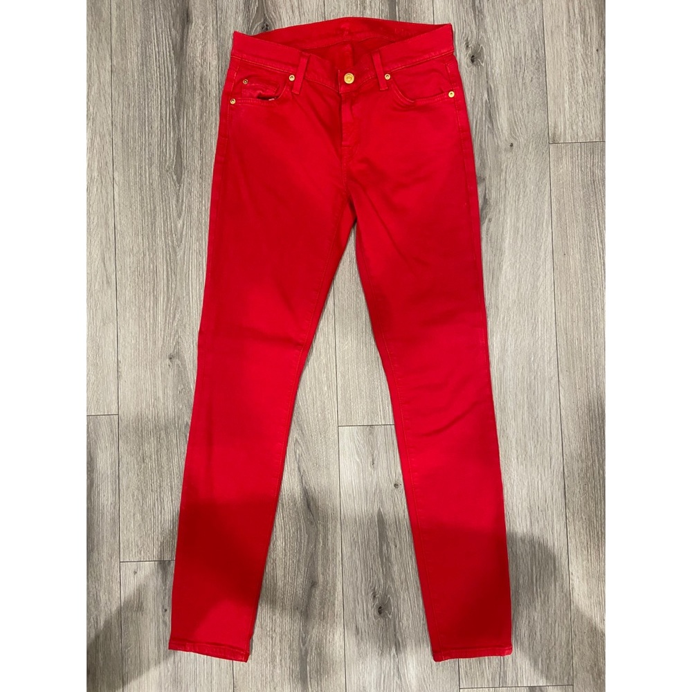 7 for all man kind red jean